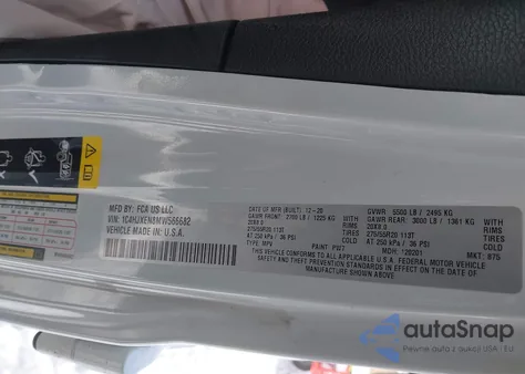 2021 Jeep Wrangler Unlimited High Altitude 4X4 from USA, damaged, VIN 1C4HJXEN8MW566682